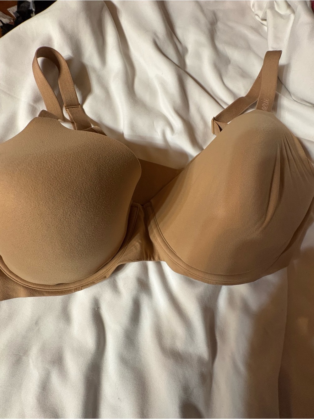 aerie Smooth Molded Bra in Tan